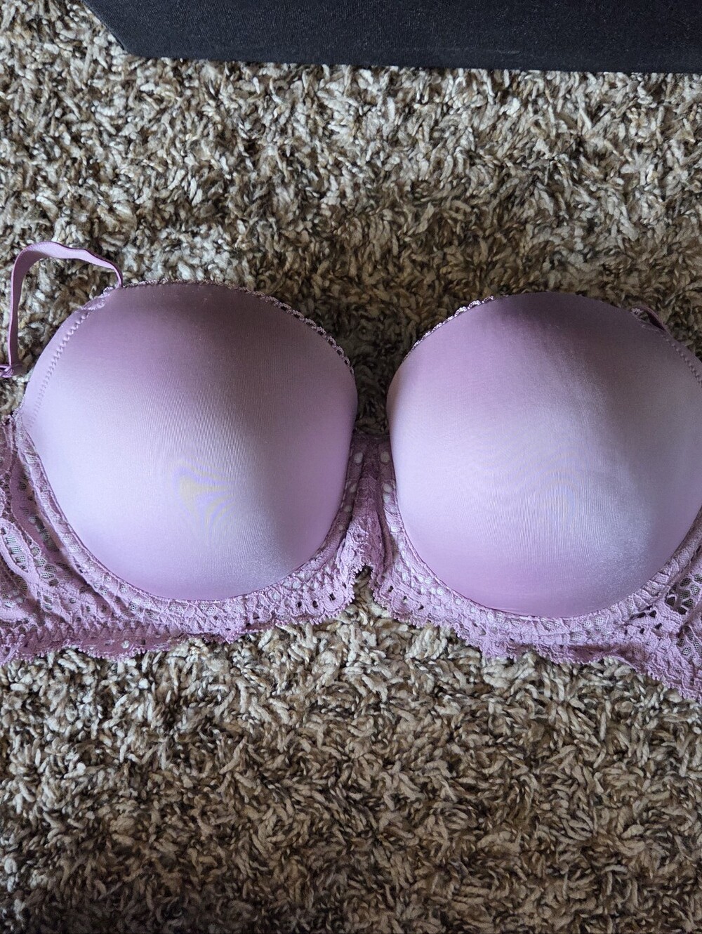 Victoria's Secret Light Pink Lace Strapless Push-Up Bra